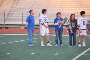 Kenn and Hunter on Senior Night